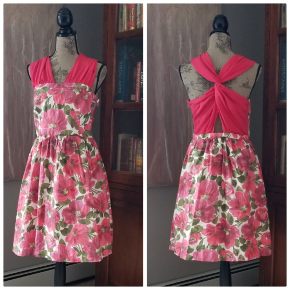 Anthropologie Electric love Light pinwheel dress